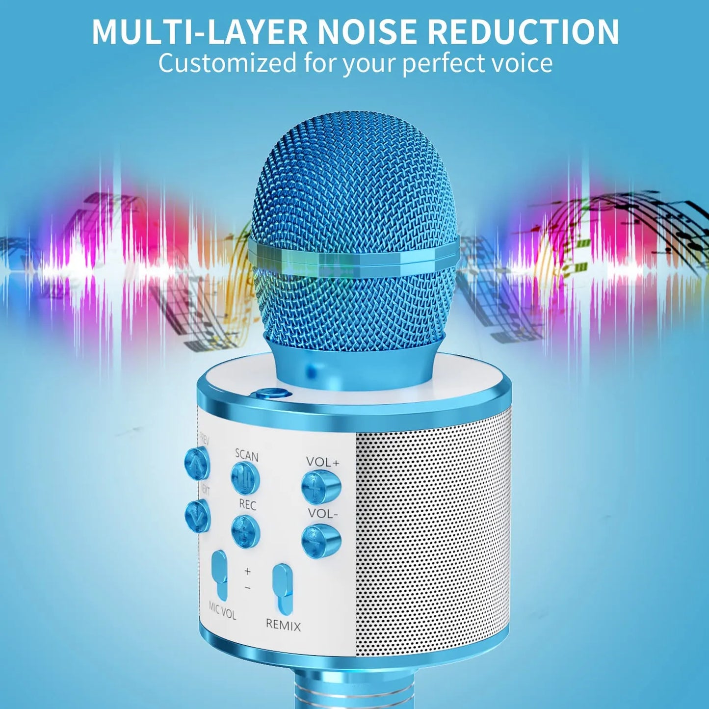 Kids Microphone for Singing, Wireless Bluetooth