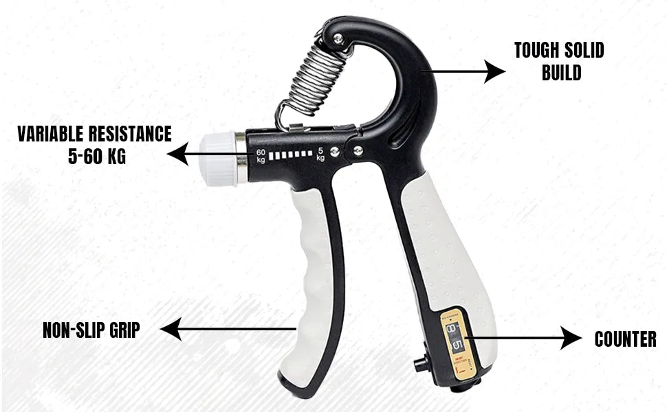 Histro Automatic Counting Hand Gripper Adjustable Resistance